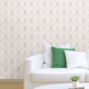 Circulate Light Silver Peel & Stick Wallpaper