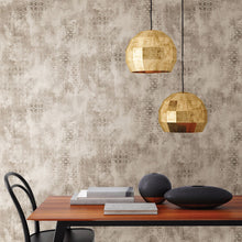Load image into Gallery viewer, Fornax Brass Geometric Wallpaper