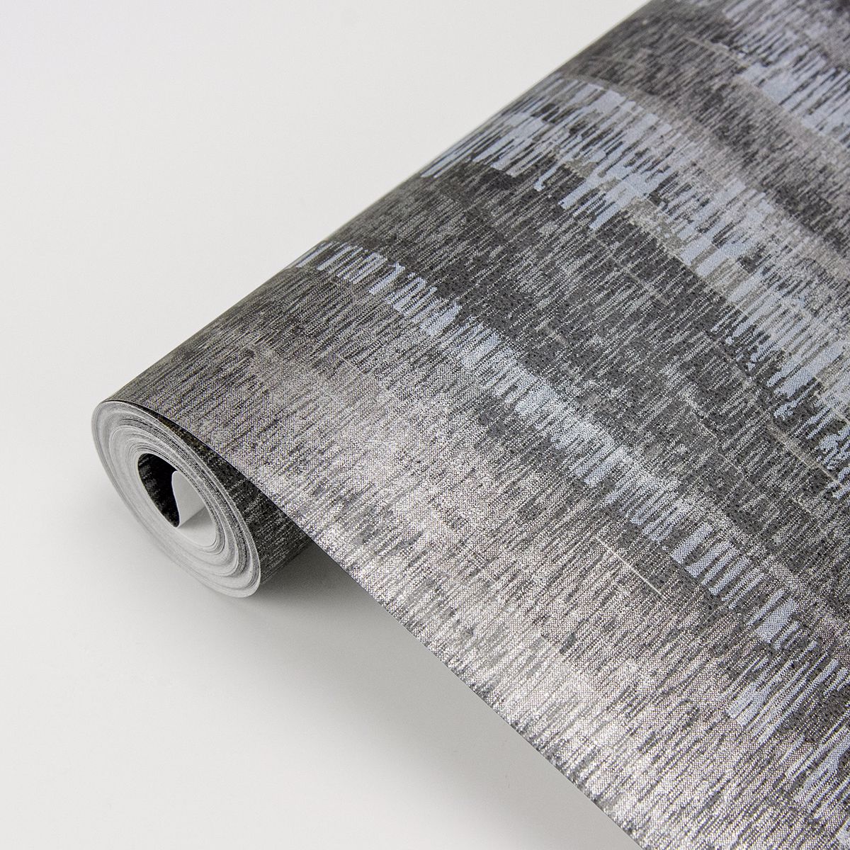 Meteor Pewter Distressed Texture Wallpaper