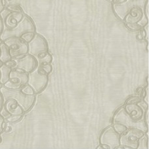 Silver Damask With Beige Watermark - SV70606