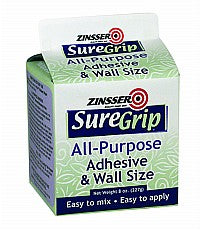 Zinsser 69384 SureGrip 122 Heavy Duty Wallcovering Adhesive, Quart -  Paintable Wallpaper 