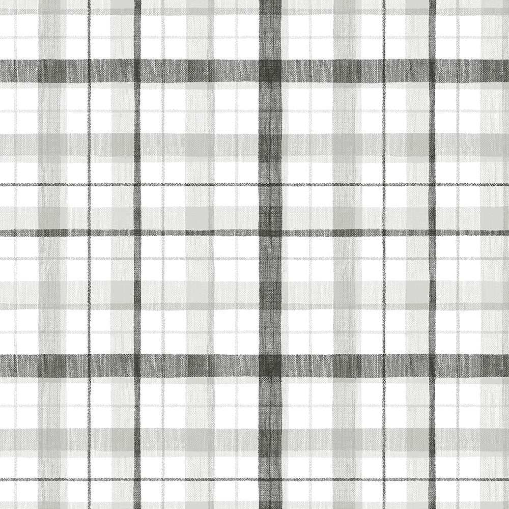 Linen Plaid Wallpaper