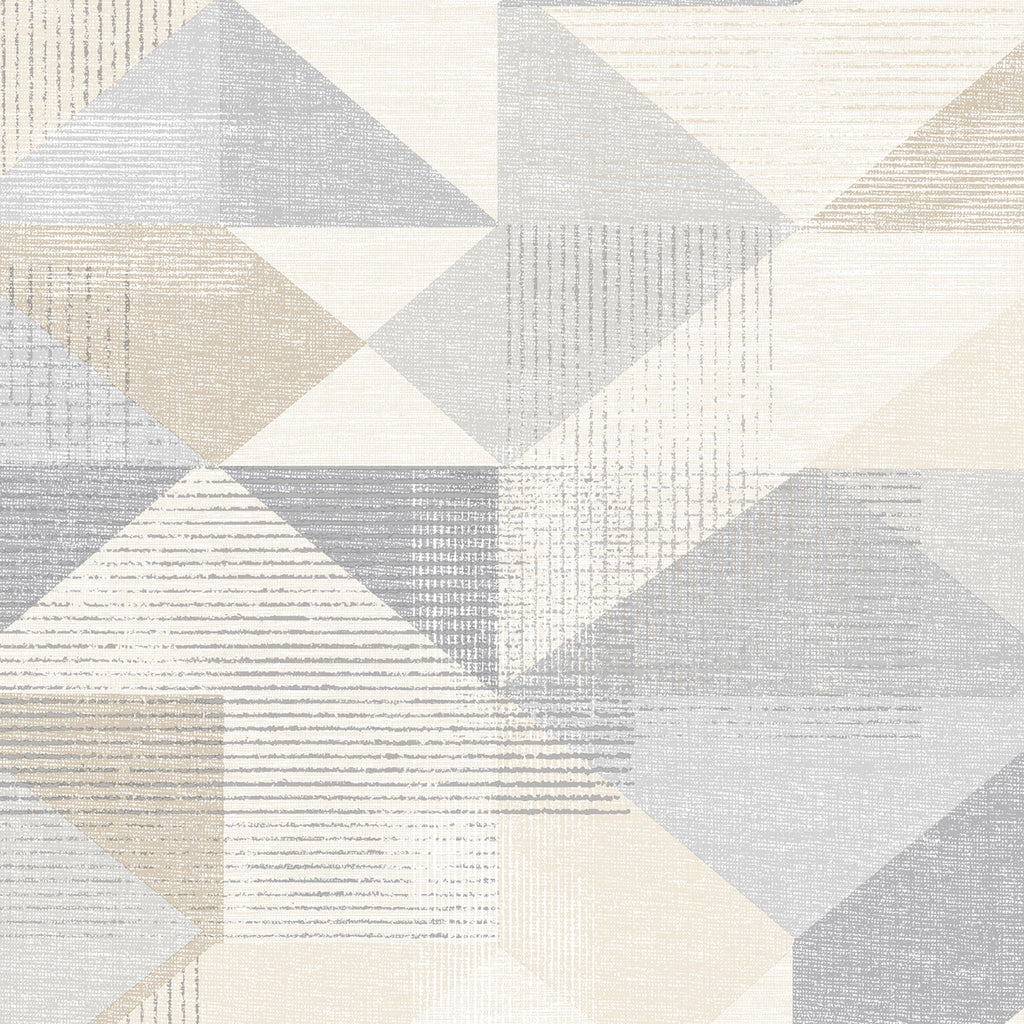 Silk Screen Geometric Wallpaper