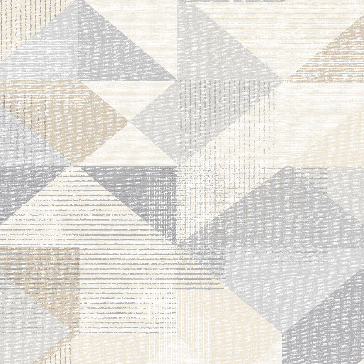 Silk Screen Geometric Wallpaper