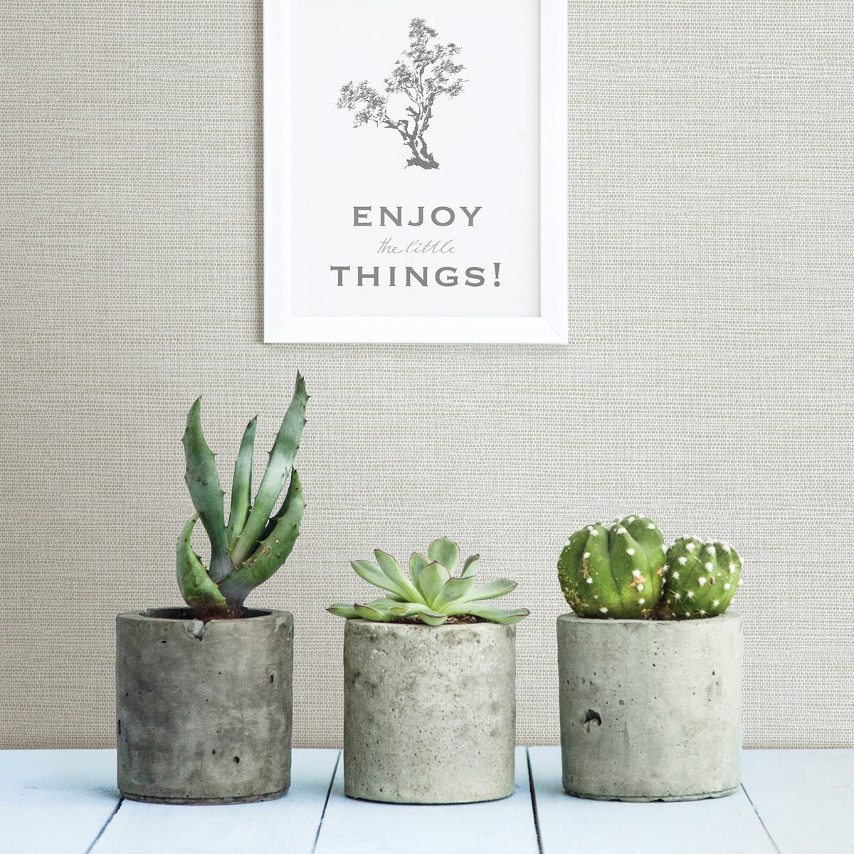 Agave Bliss Faux Grasscloth Wallpaper