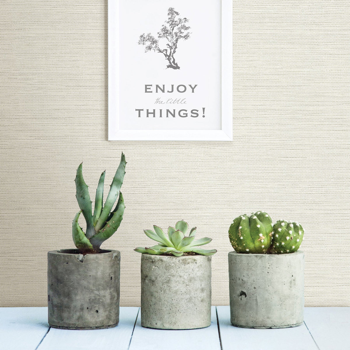 Agave Bliss Faux Grasscloth Wallpaper