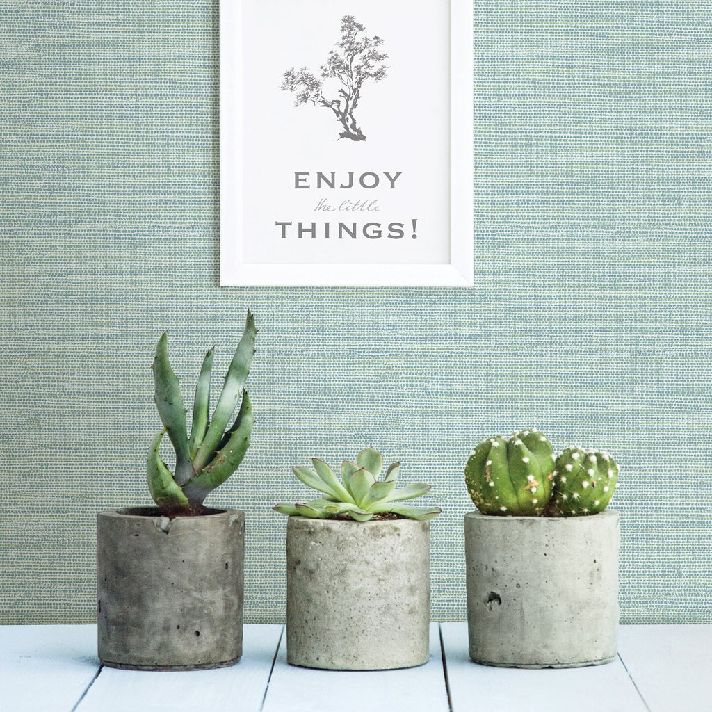 Agave Bliss Faux Grasscloth Wallpaper