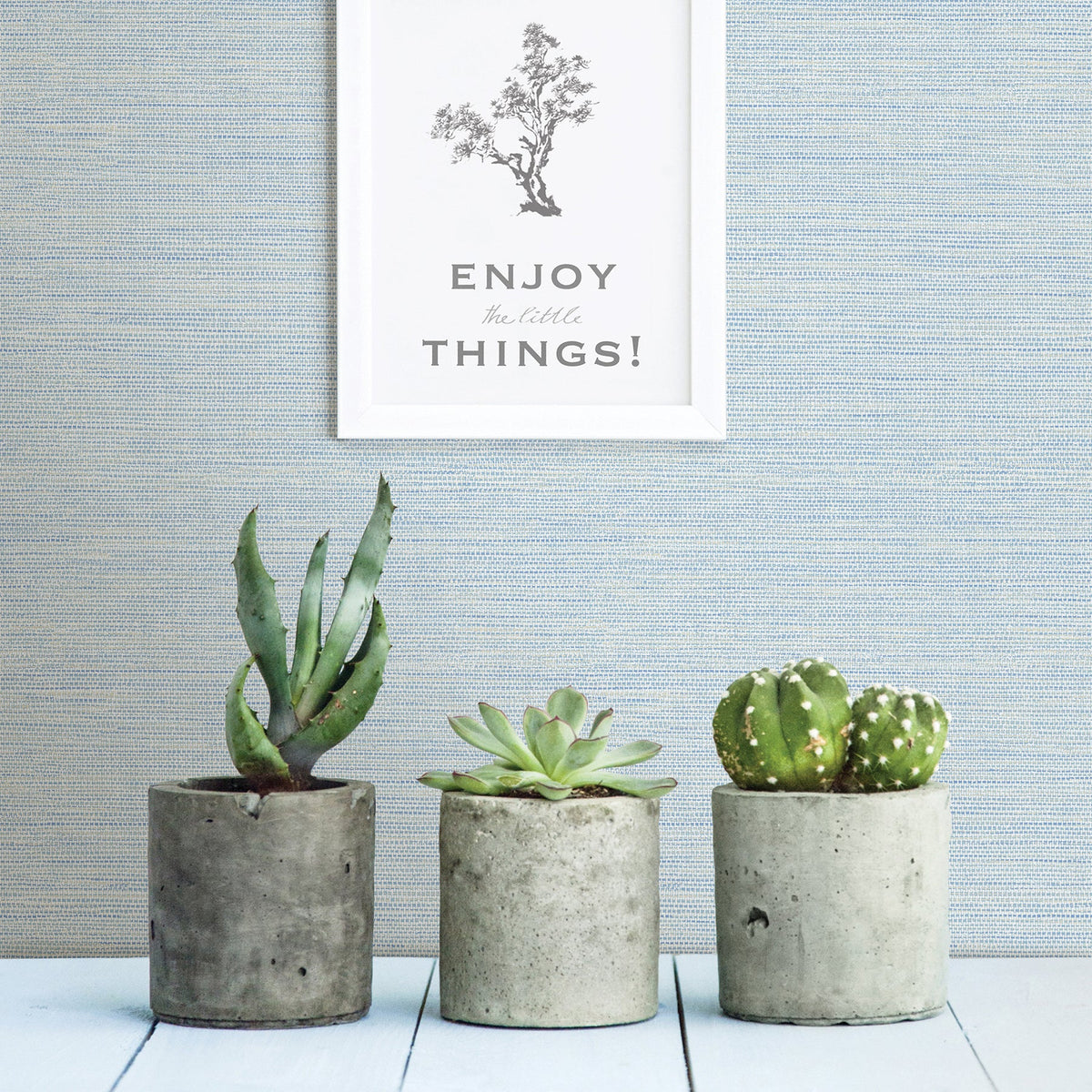 Agave Bliss Faux Grasscloth Wallpaper