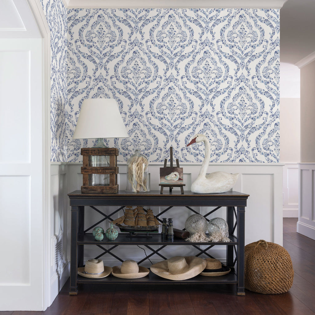 Featherton Floral Damask Wallpaper