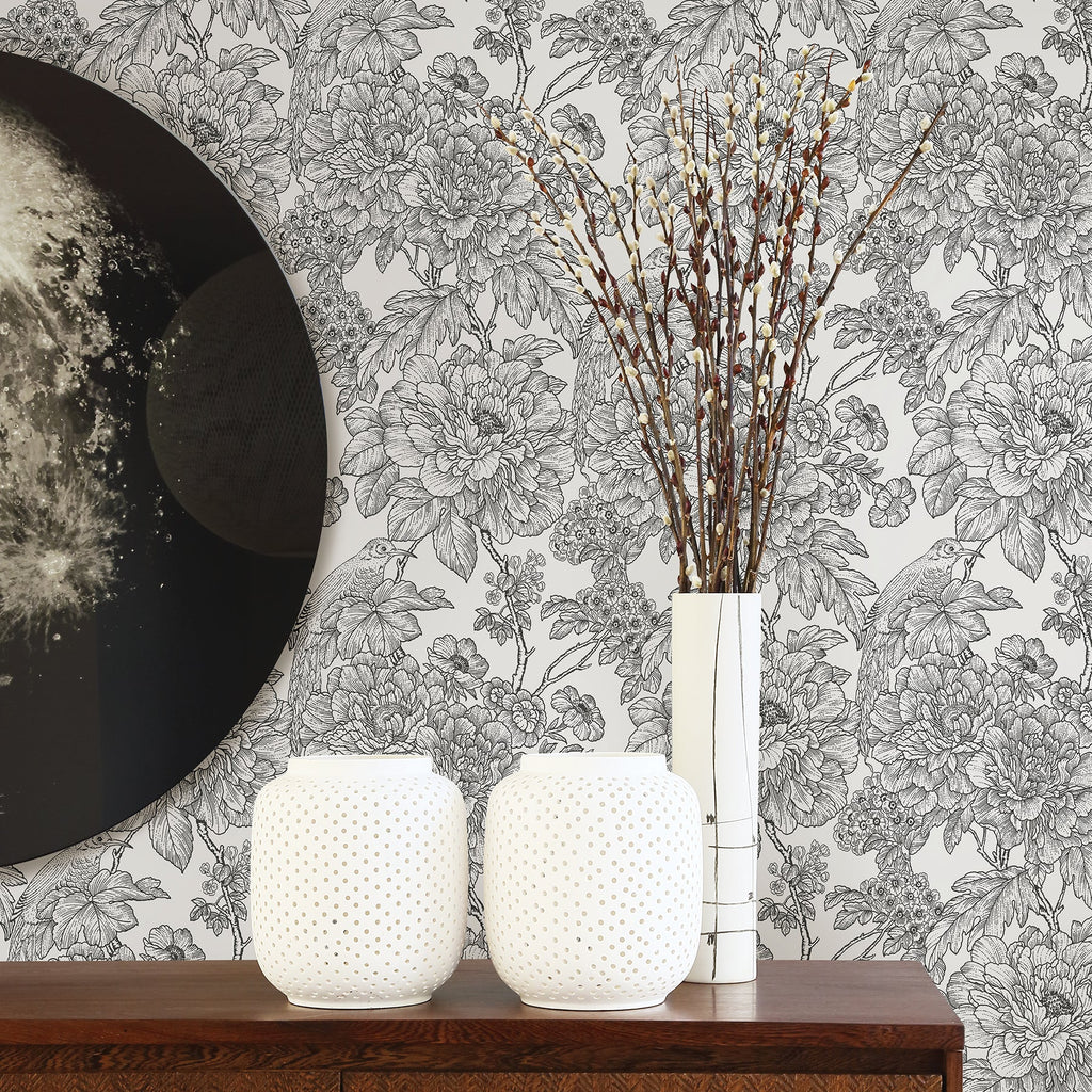 Birds of Paraside Breeze Floral Wallpaper