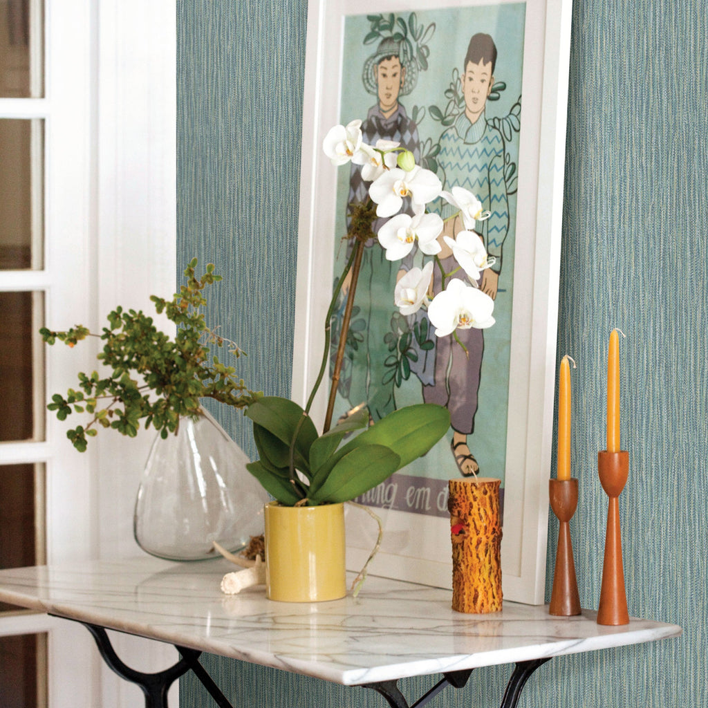 Raffia Thames Faux Grasscloth Wallpaper