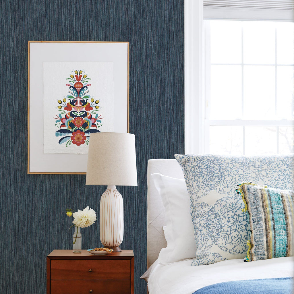 Raffia Thames Faux Grasscloth Wallpaper