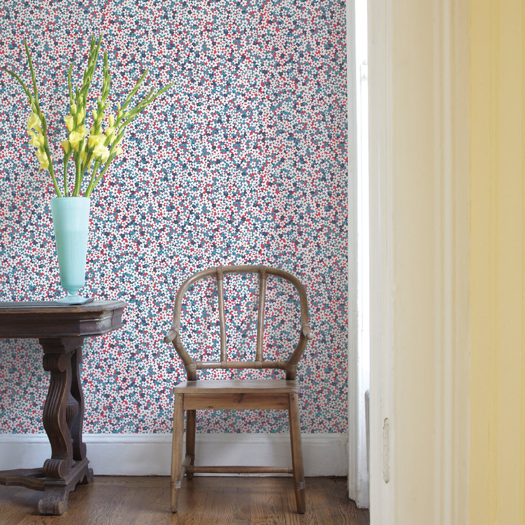 Giverny Miniature Floral Wallpaper