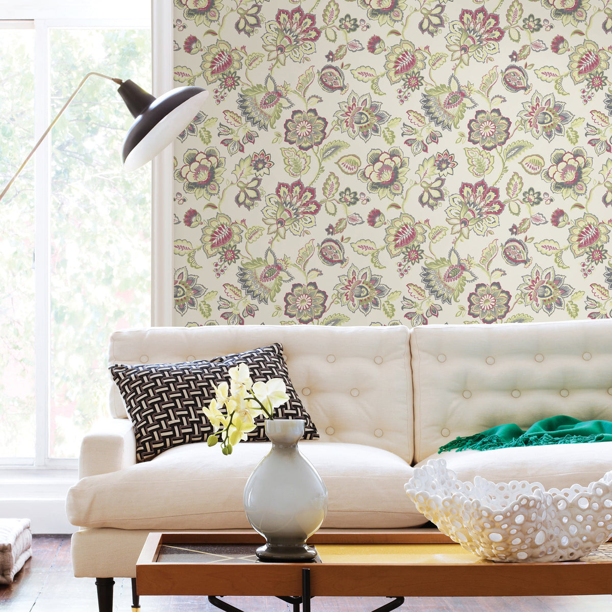 Corona Jacobean Wallpaper