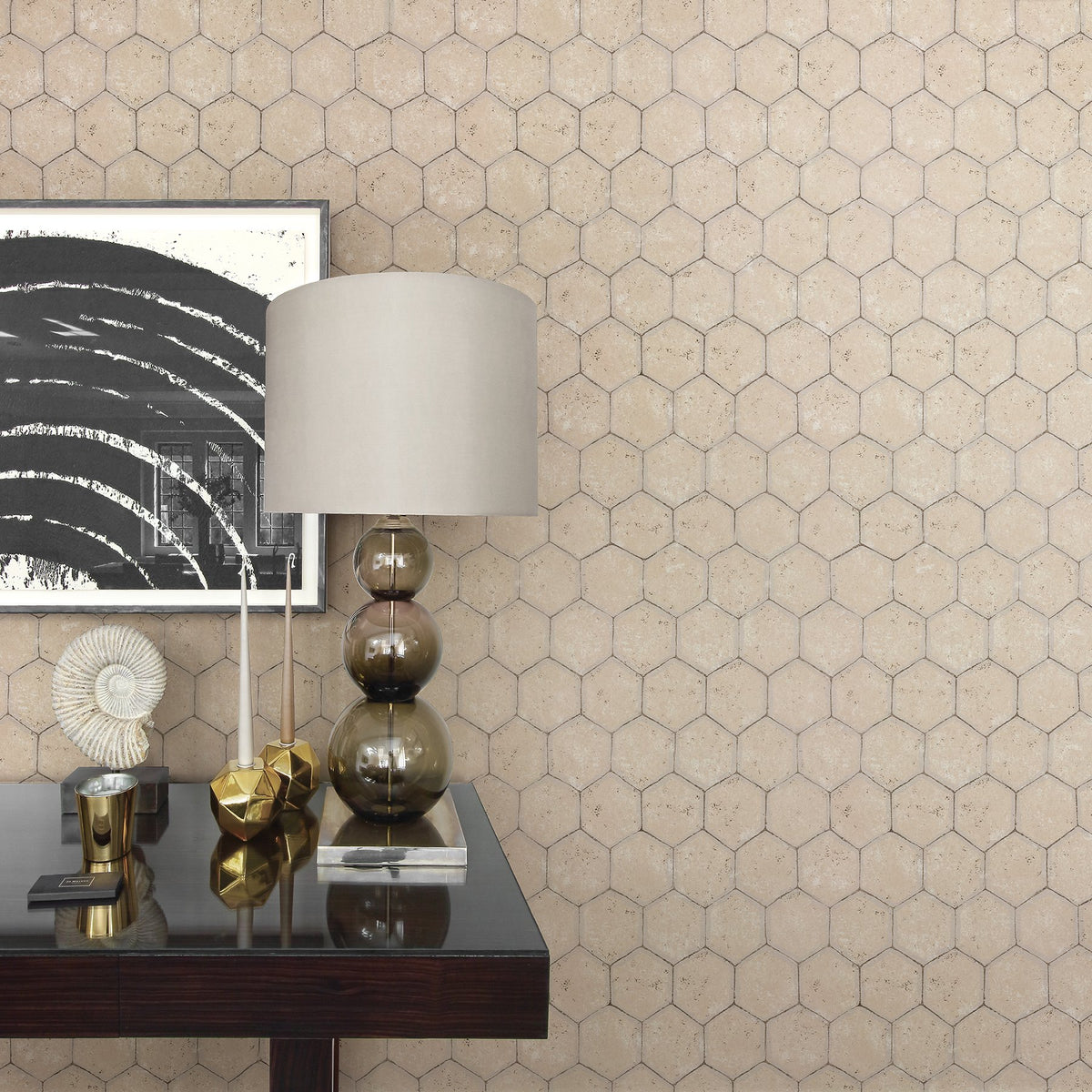 Starling Honeycomb Wallpaper
