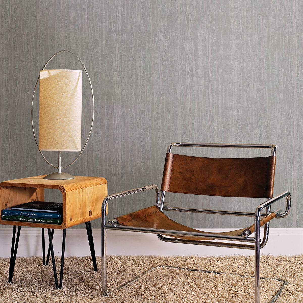 Nova Faux Wood Wallpaper