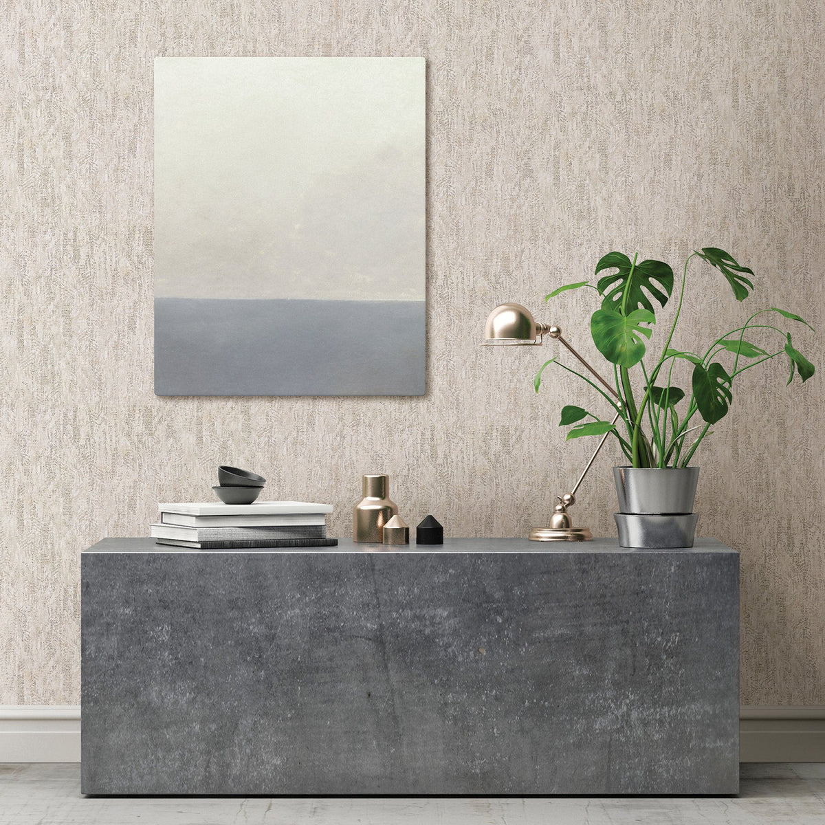 Luster Distressed Texture Wallpaper
