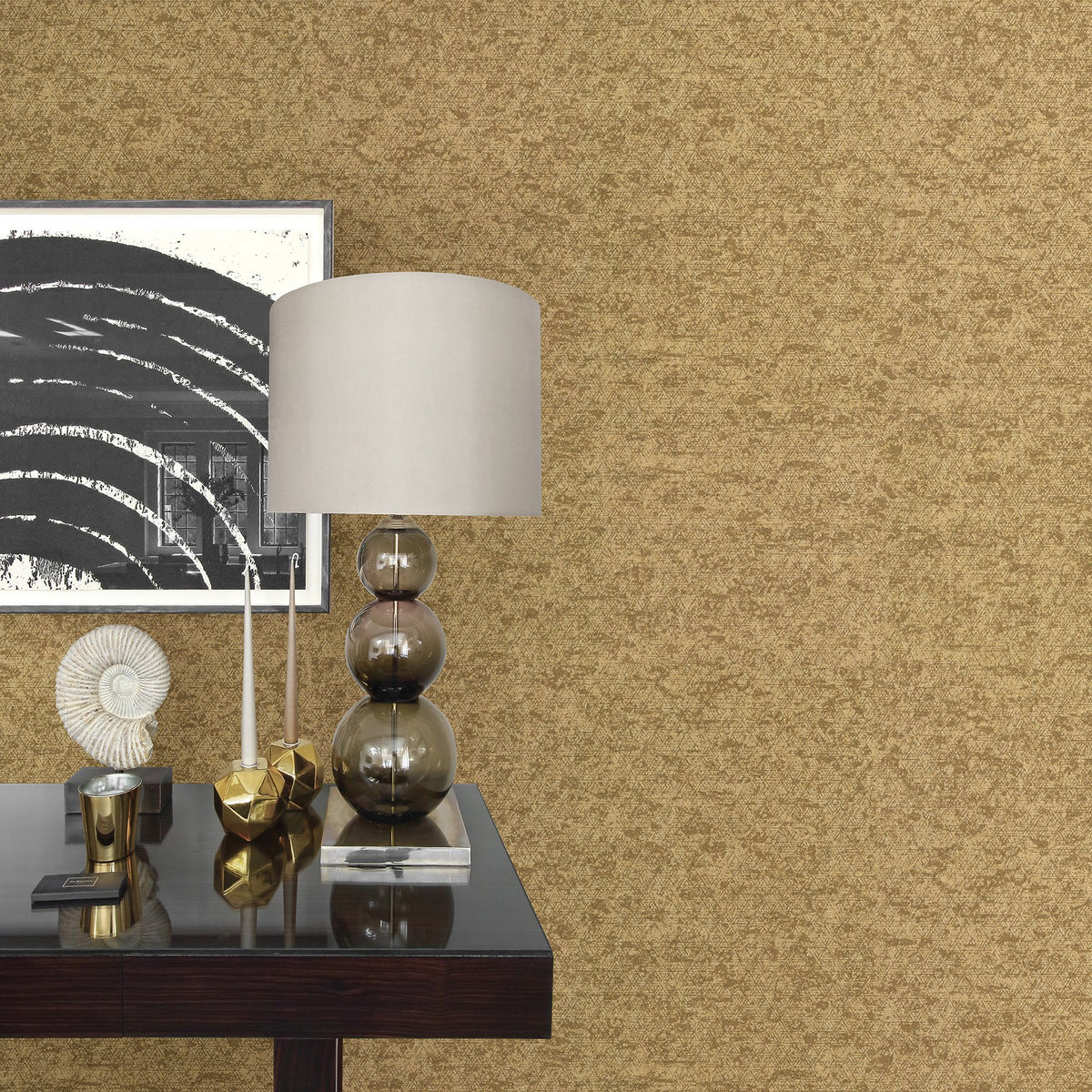 Cosmic Geometric Wallpaper