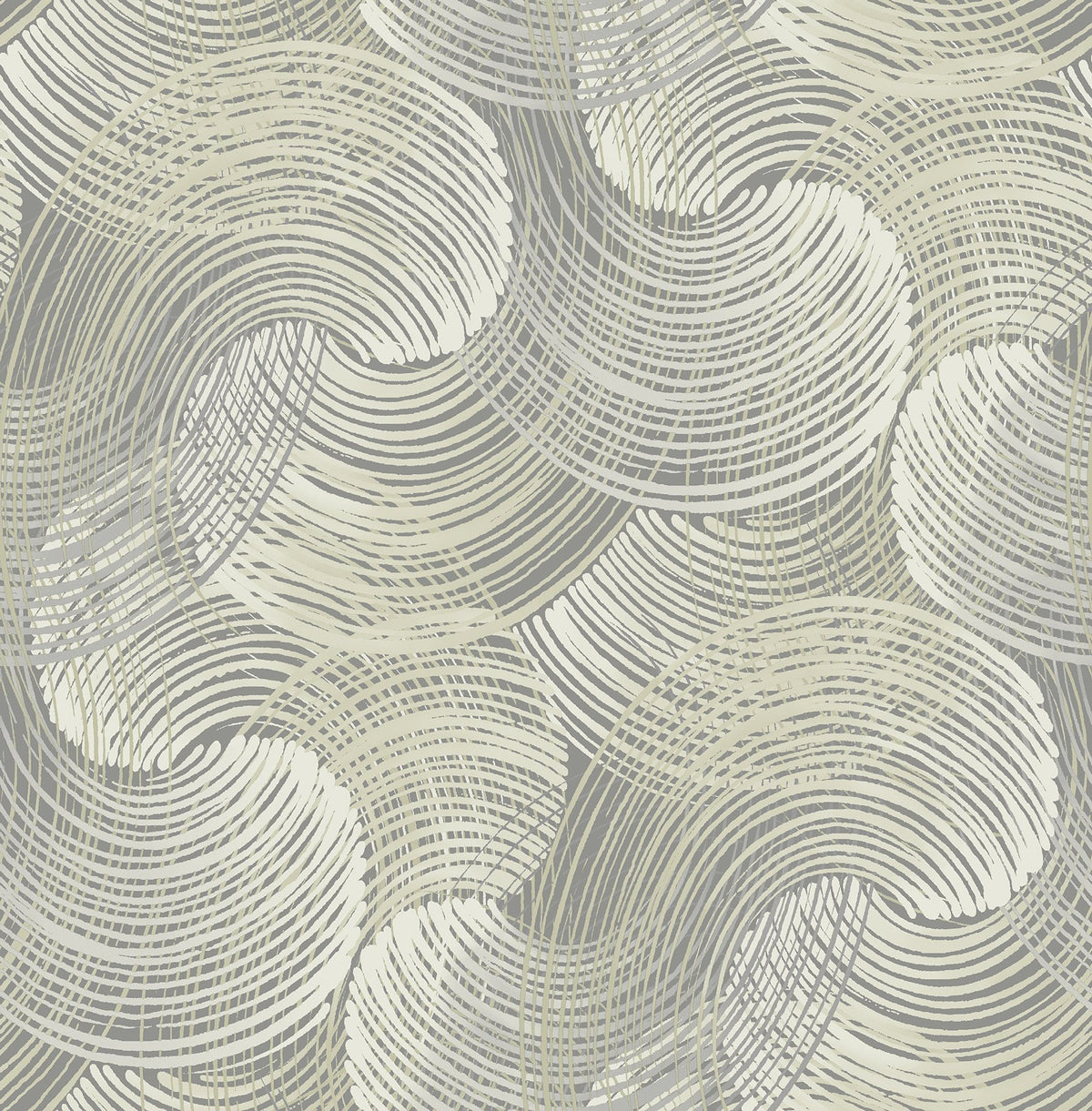 Karson Swirling Geometric Wallpaper