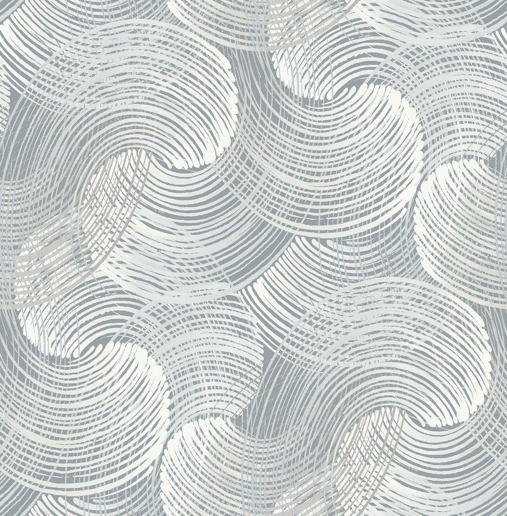 Karson Swirling Geometric Wallpaper