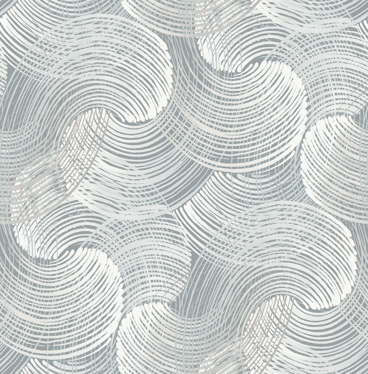 Karson Swirling Geometric Wallpaper