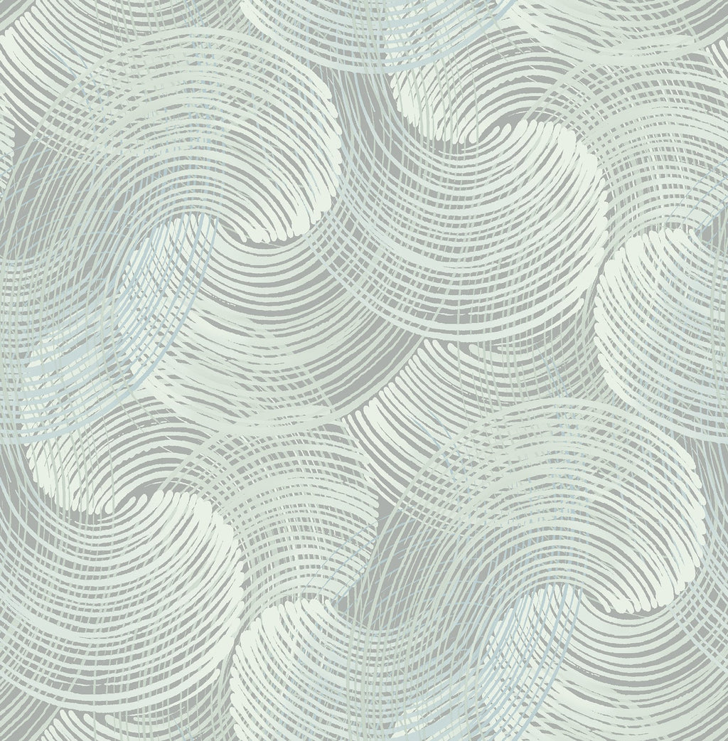 Karson Swirling Geometric Wallpaper