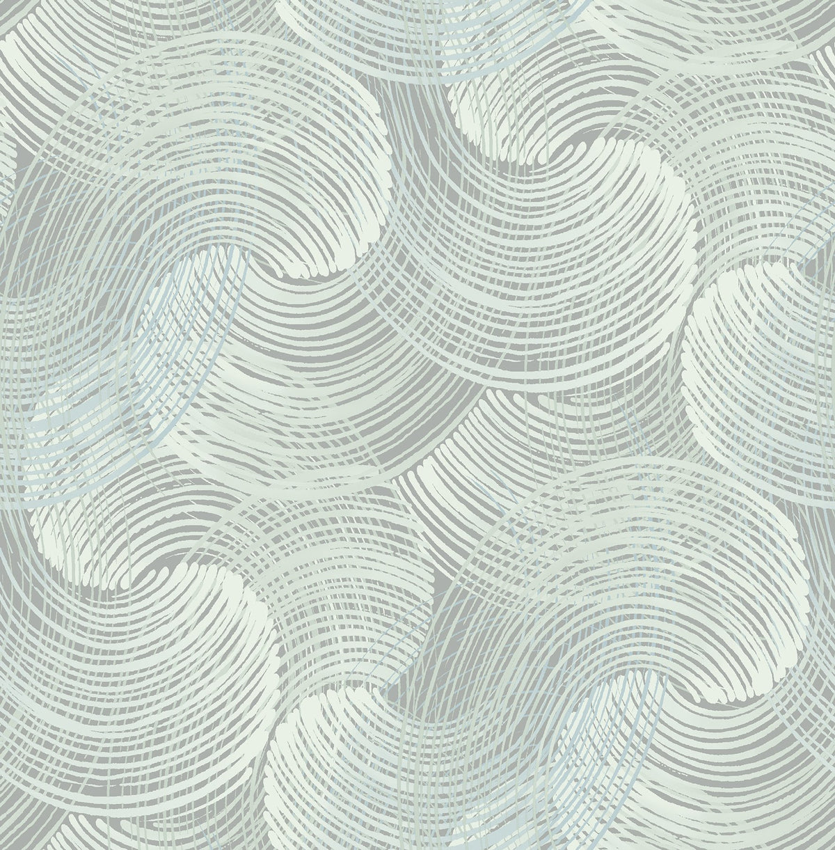 Karson Swirling Geometric Wallpaper