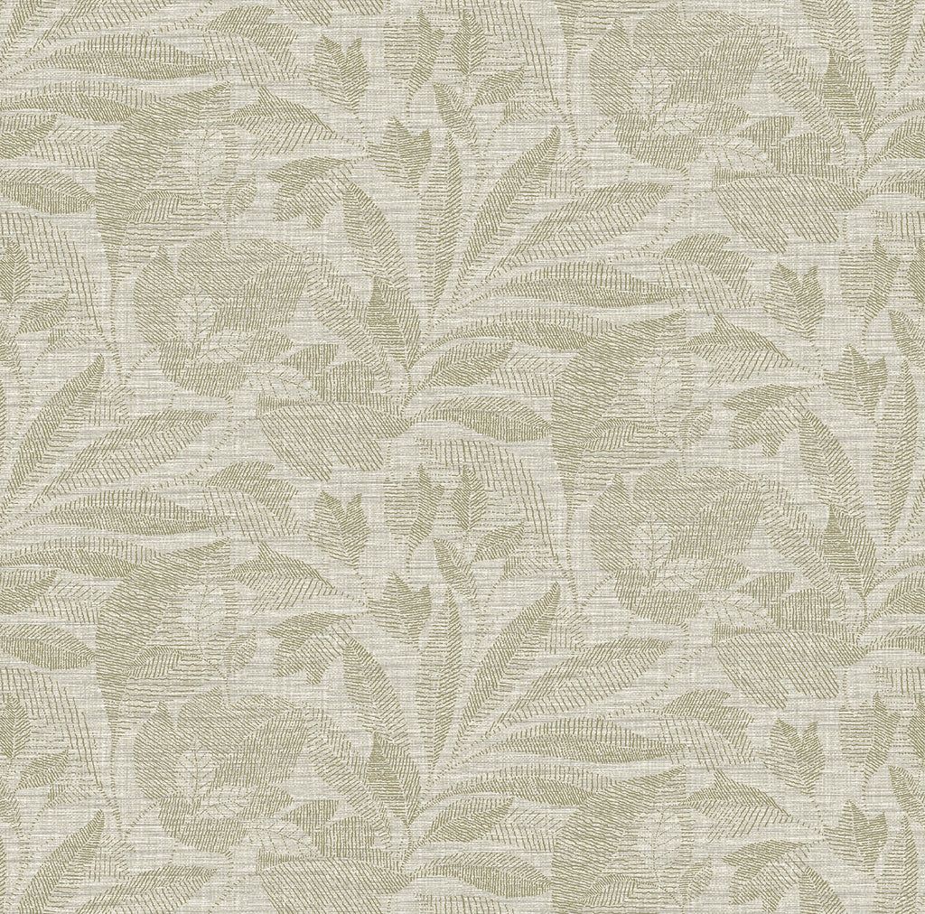 Enjoy the subtle sophistication of this contemporary botanical design. A fine blend of greys and taupe creates a linen-lik...