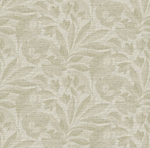 Enjoy the subtle sophistication of this contemporary botanical design. A fine blend of greys and taupe creates a linen-lik...