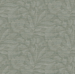 Enjoy earthen sophistication with this contemporary botanical wallpaper. Delicate leaf imprints composed of fine white lin...