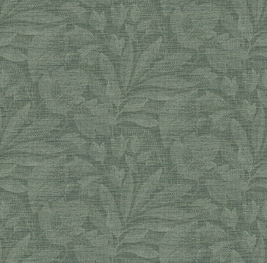 Add depth and design to your walls with this modern botanical wallpaper. The delicate leaf imprints are composed of fine m...
