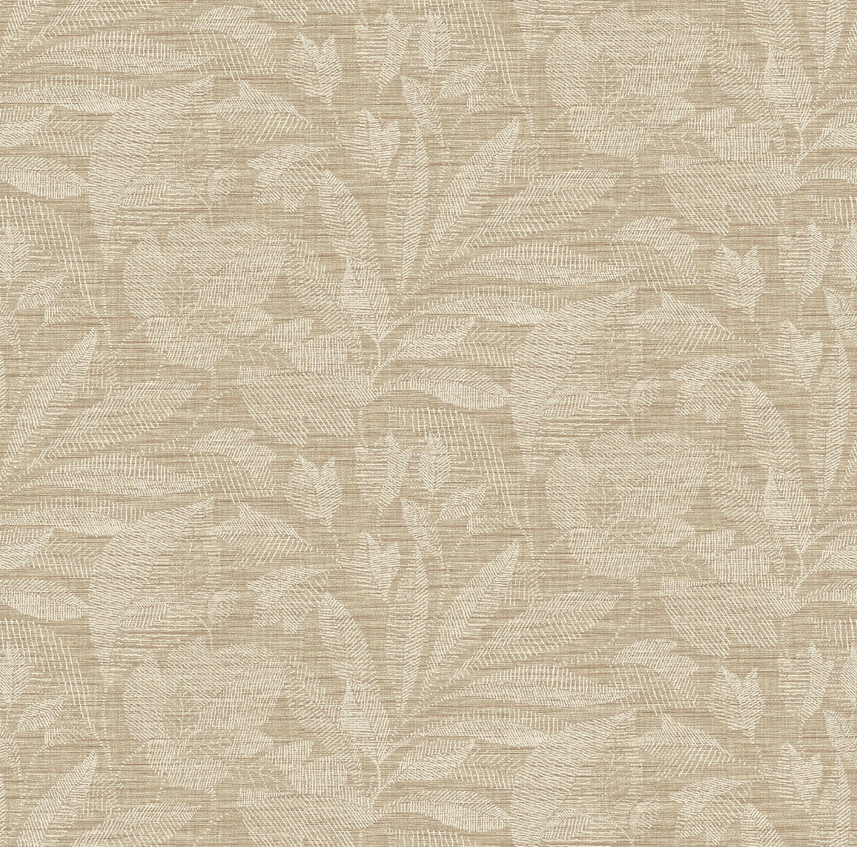 Bring warmth and dimension to your walls with this modern botanical design. Leaves are shaped by dashes of white ink and c...