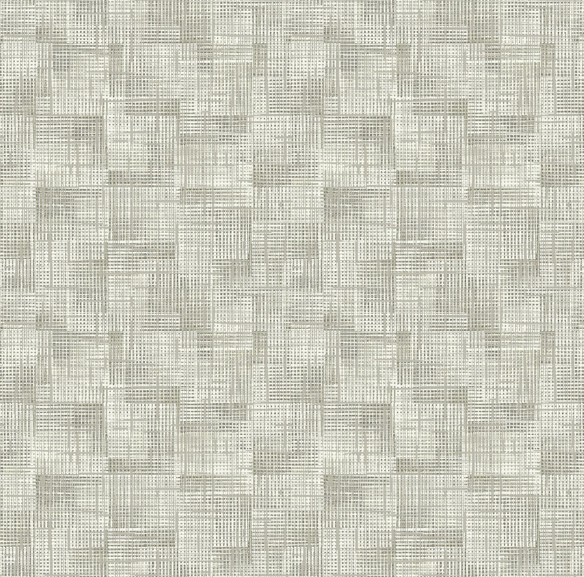 This compelling contemporary wallpaper adds serious dimension to your space. The fine woven grids of taupe, off-white and ...