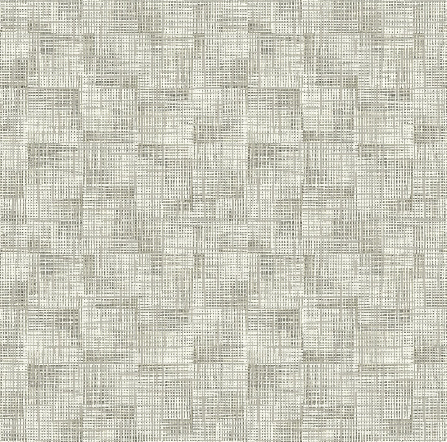 This compelling contemporary wallpaper adds serious dimension to your space. The fine woven grids of taupe, off-white and ...