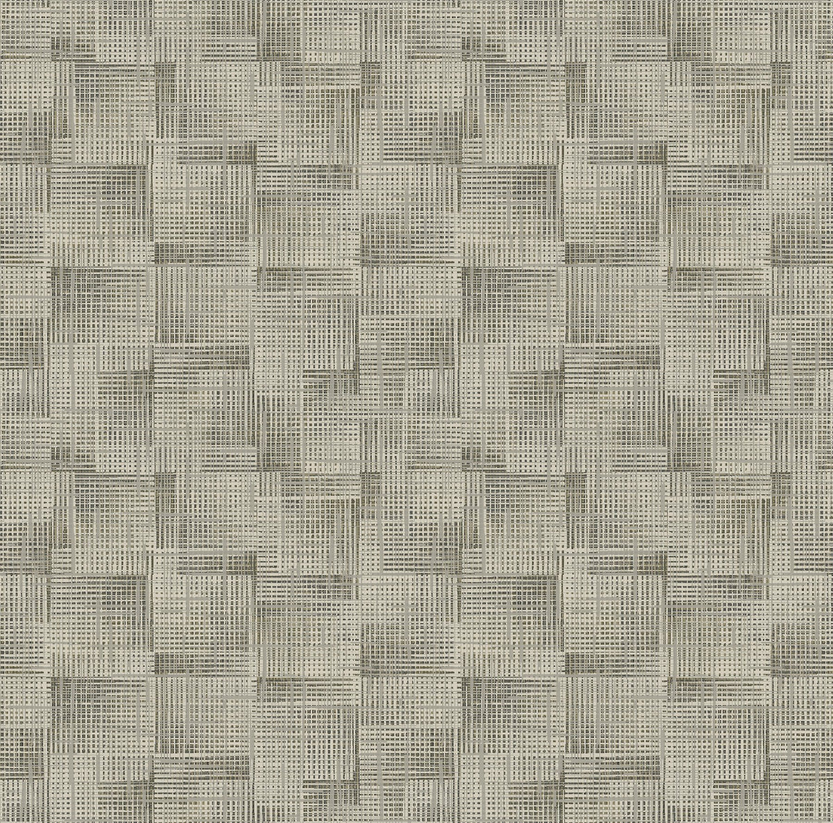 This contemporary wallpaper adds compelling depth to your interiors. Overlapping grids in shades of grey, brown and green ...