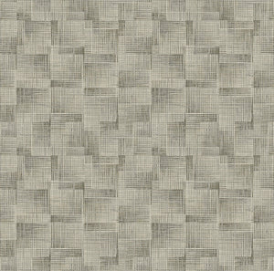 This contemporary wallpaper adds compelling depth to your interiors. Overlapping grids in shades of grey, brown and green ...