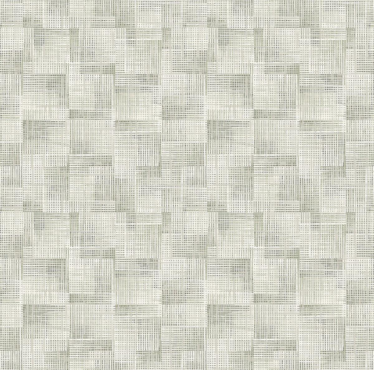 This modern, textural wallpaper is simultaneously soothing and stimulating. Fine woven grids in shades of cream, taupe and...
