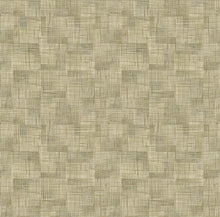 Load image into Gallery viewer, Give your space more dimension with this compelling woven wallpaper. Fine mesh grids in shades of beige, wheat, green and ...