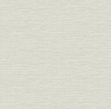 Load image into Gallery viewer, Neutral hues are infused with soft dimension in this faux linen wallpaper. A delicate blend of light greys and white are g...