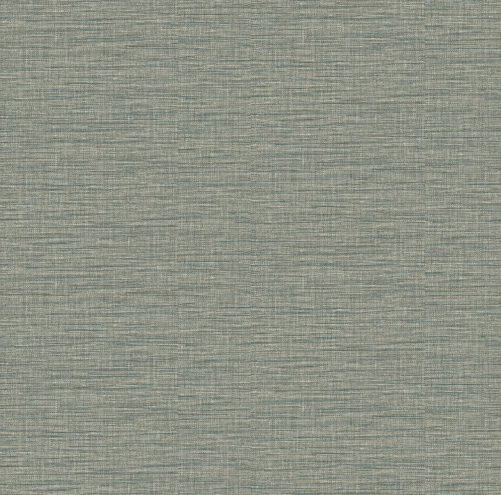 Enjoy a sophisticated blend of greens with this faux linen wallpaper. The thin threads of jade and sage are layered with r...