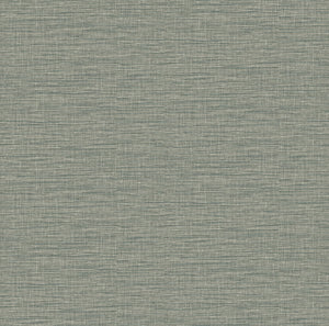 Enjoy a sophisticated blend of greens with this faux linen wallpaper. The thin threads of jade and sage are layered with r...