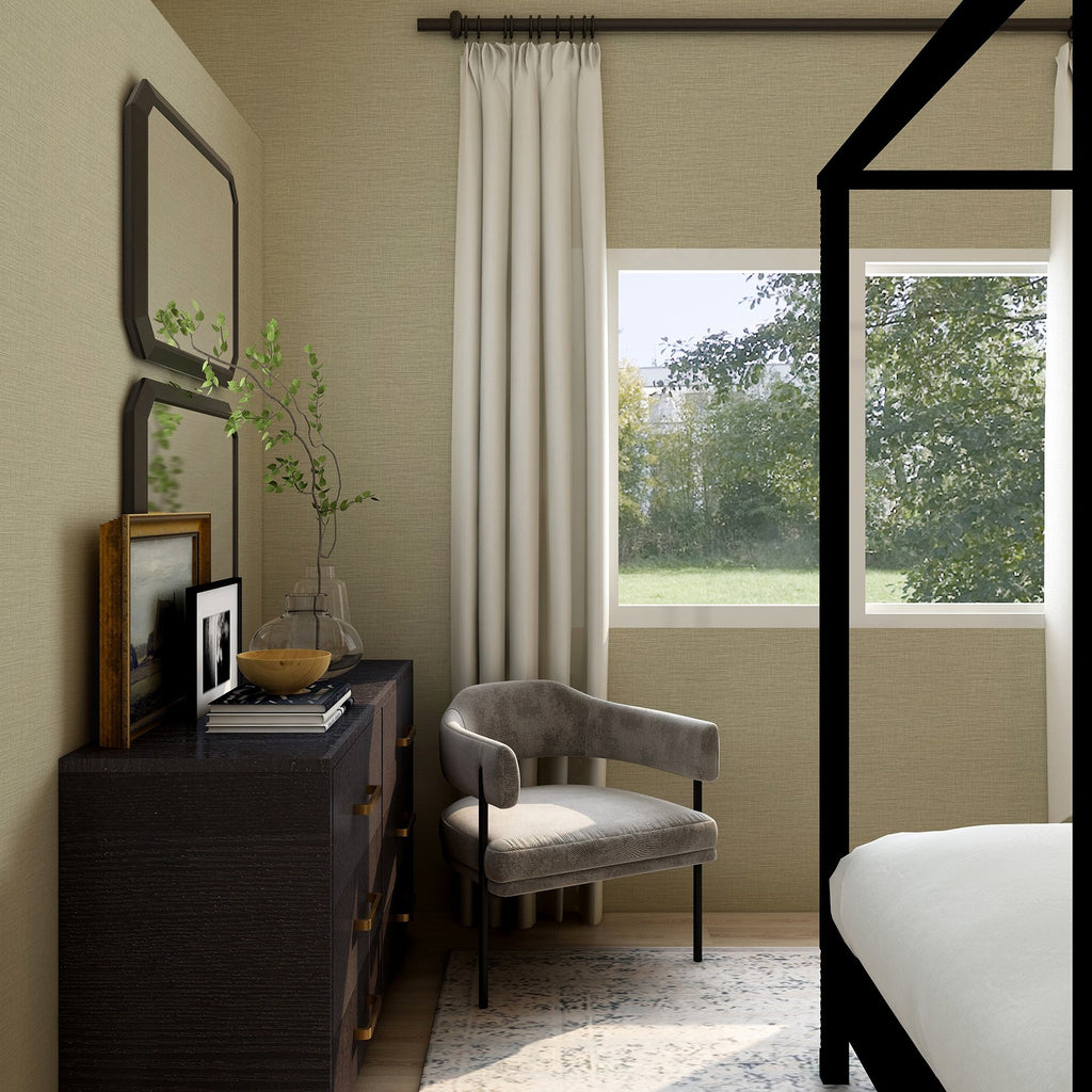 Lela Faux Linen Wallpaper