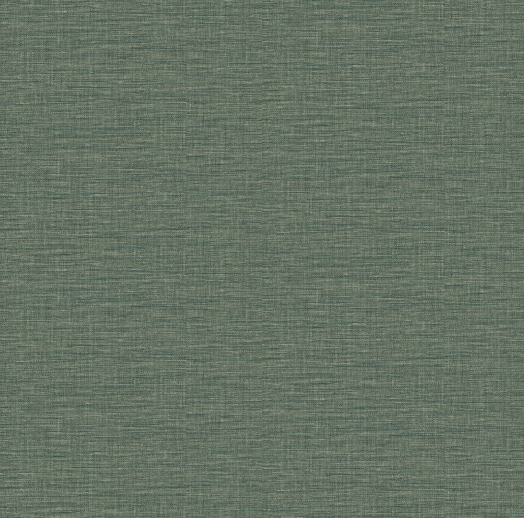 Enjoy rich green hues enhanced by the subtle depth of this faux linen wallpaper. The variegated greens are overlaid with r...