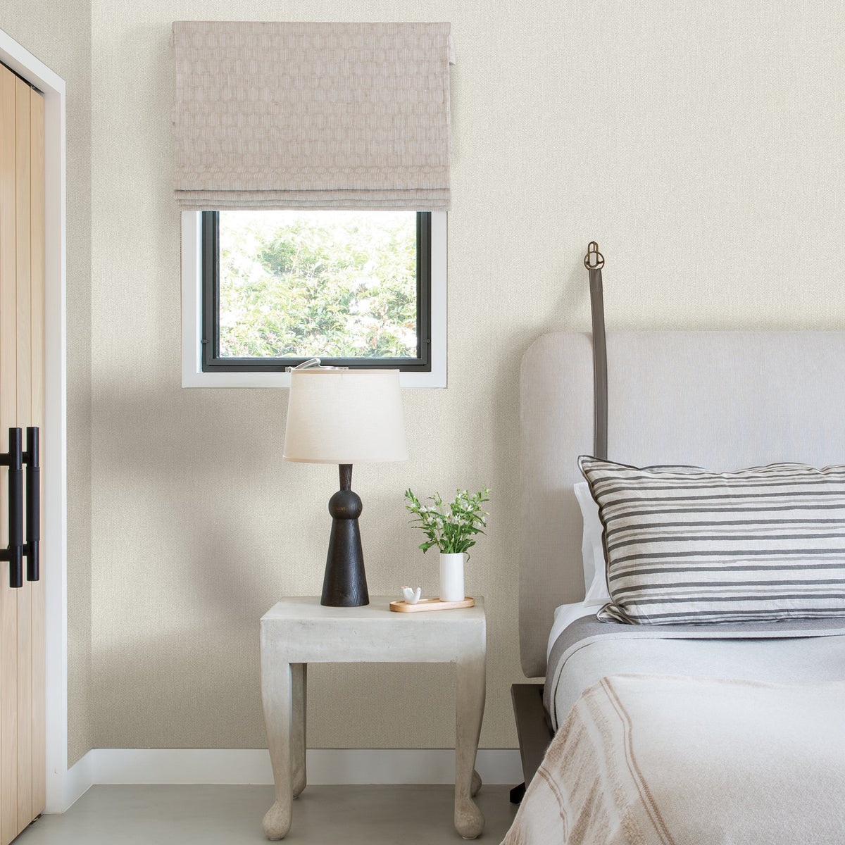 Sydney Faux Linen Wallpaper