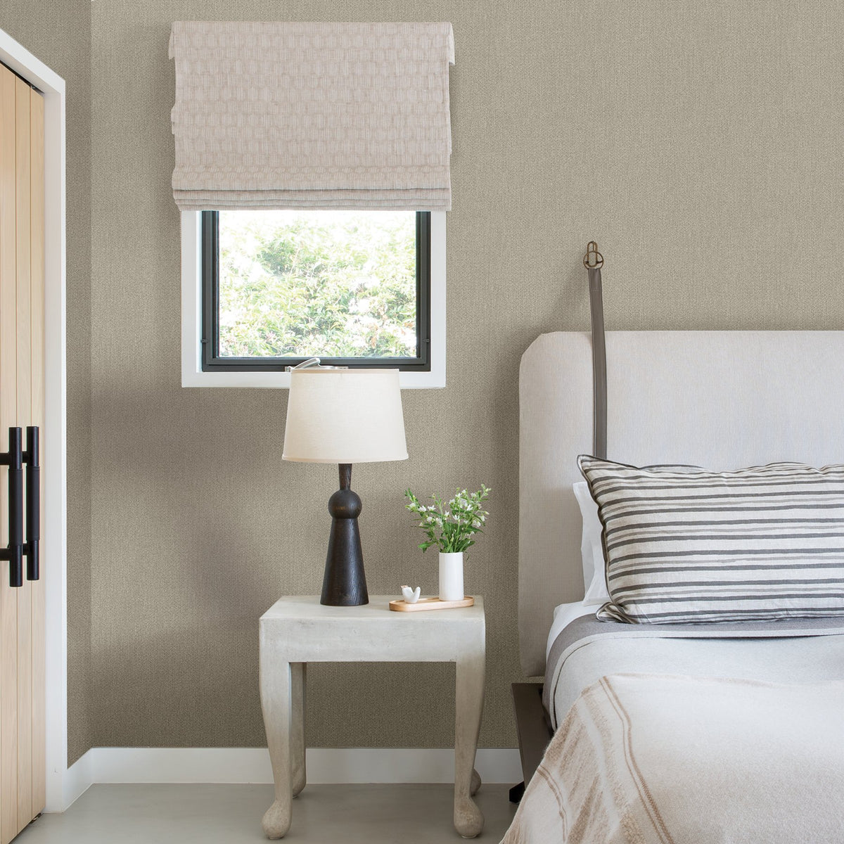 Sydney Faux Linen Wallpaper