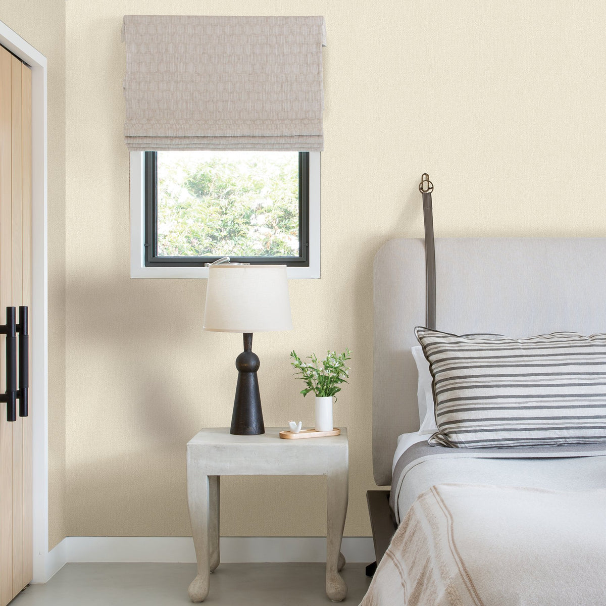 Sydney Faux Linen Wallpaper