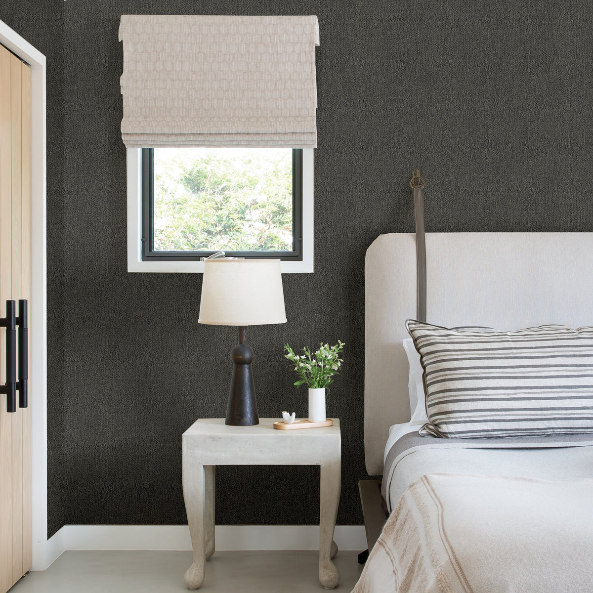 Sydney Faux Linen Wallpaper