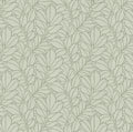 This botanical wallpaper is perfectly balanced between playful and elegant. Stems of round, curling leaves are outlined in...