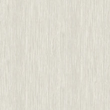 Load image into Gallery viewer, Add subtle depth to white walls with this creamy faux grasscloth wallpaper. The vertical strips are a gentle blend of whit...