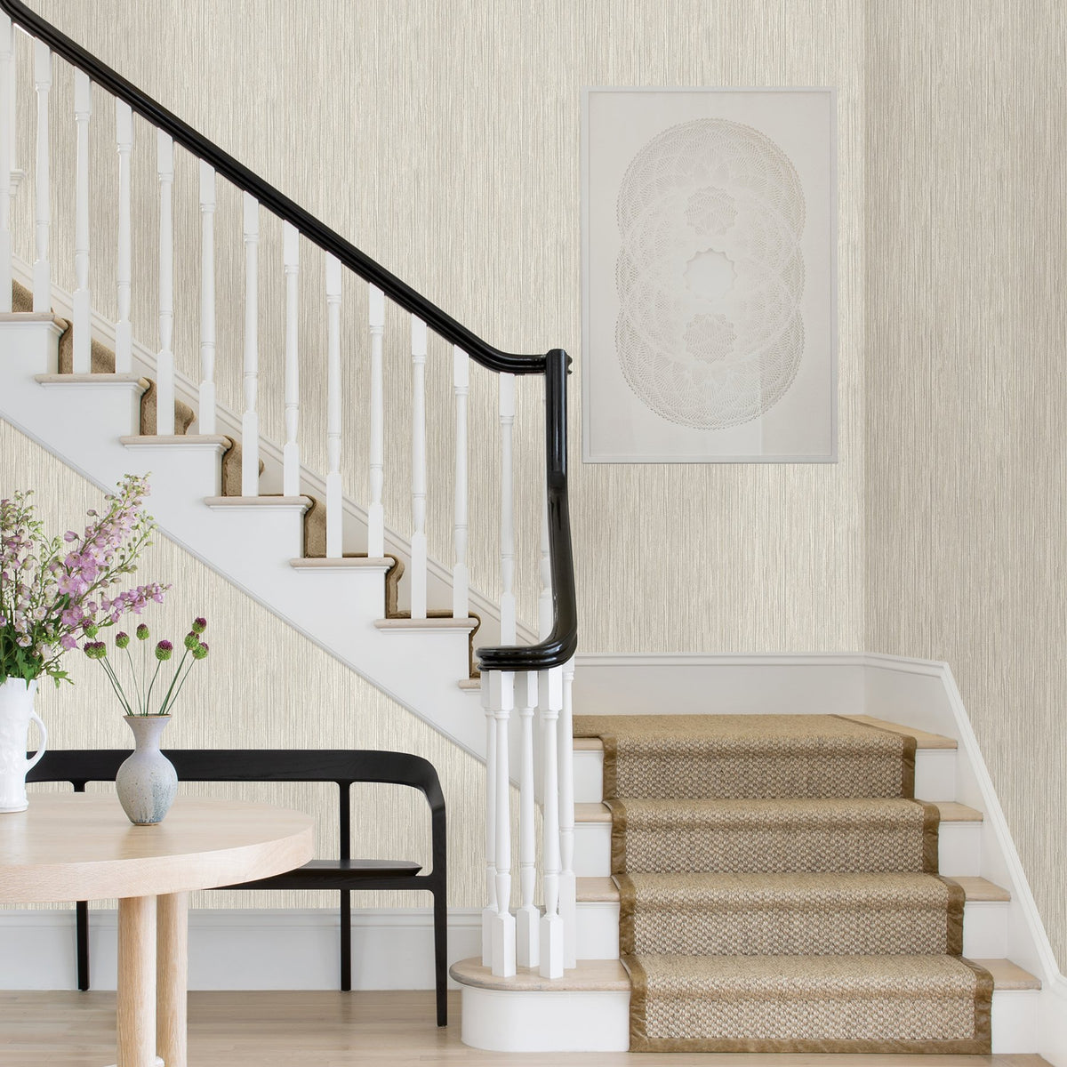 Justina Faux Grasscloth Wallpaper